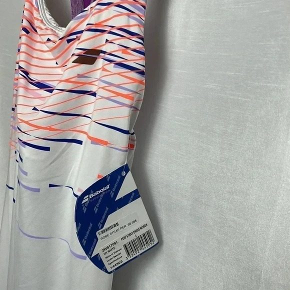 BABOLAT NWT Y2K tennis dress. Halter dress,striped, activewear,sporty,preppy - Picture 3 of 15